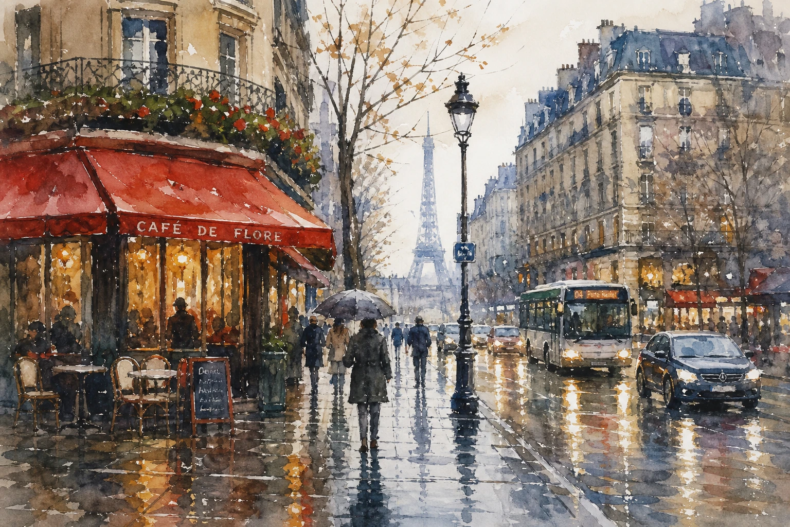 Watercolor style